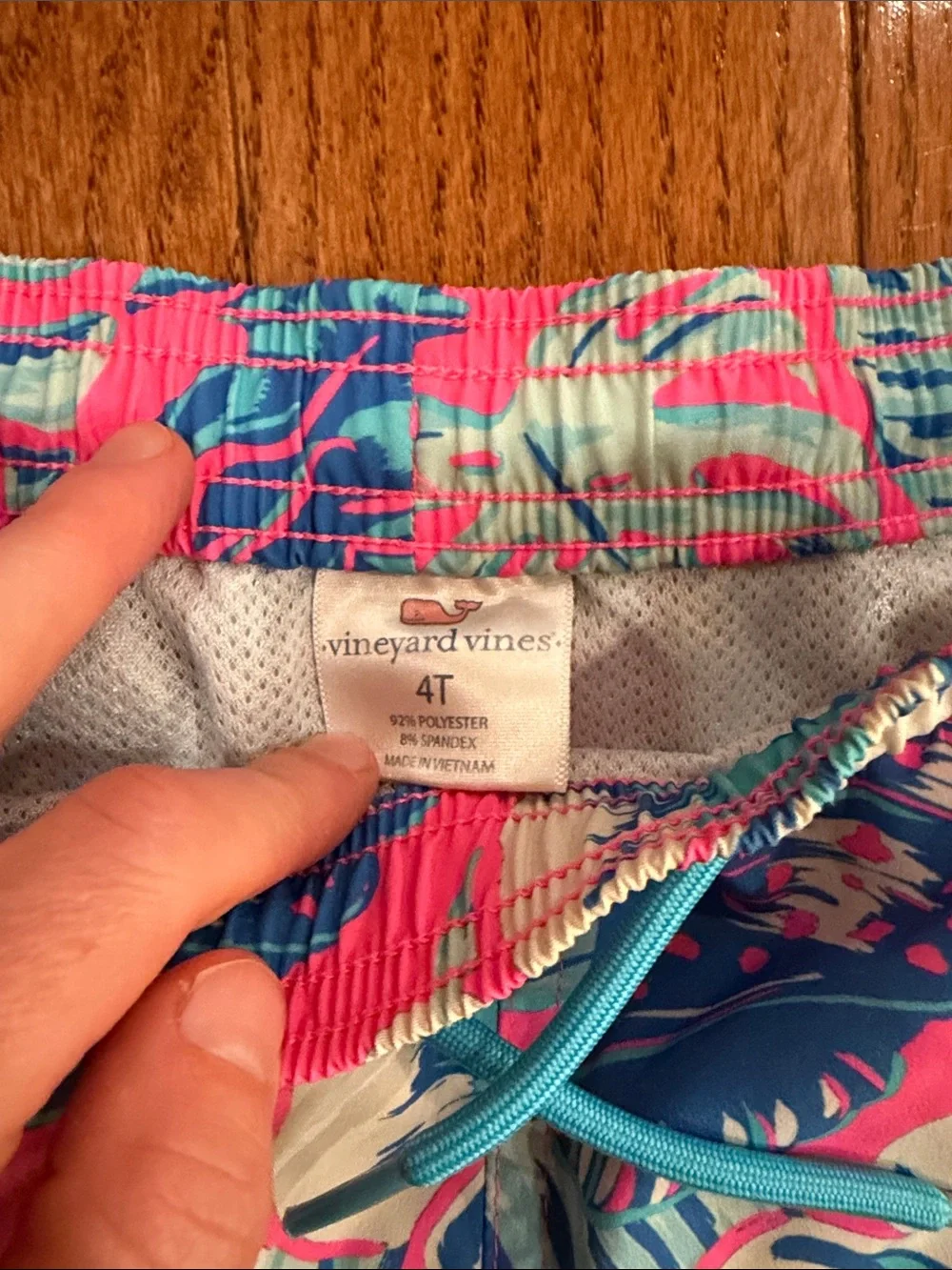 Vineyard Vines Pink Floral Toddler Boy Bathing Suit